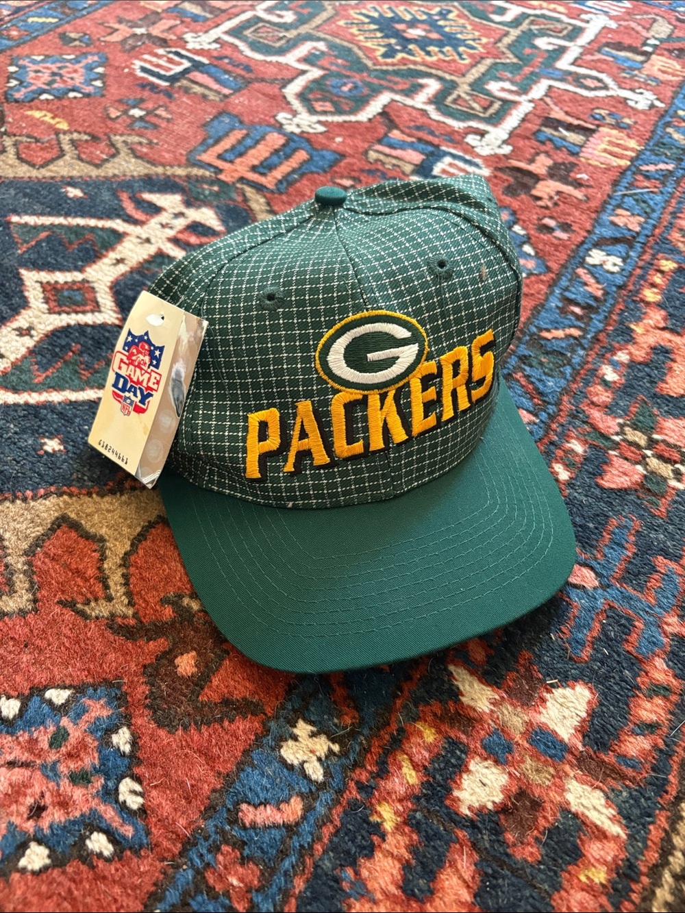 LOGO 7 Green Bay Packers nfl football Snapback Hat with Yellow Embroidery